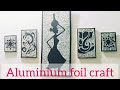 Aluminium foil craft idea . Craft idea.  DIY wall hanging craft.   Minu Mahato.