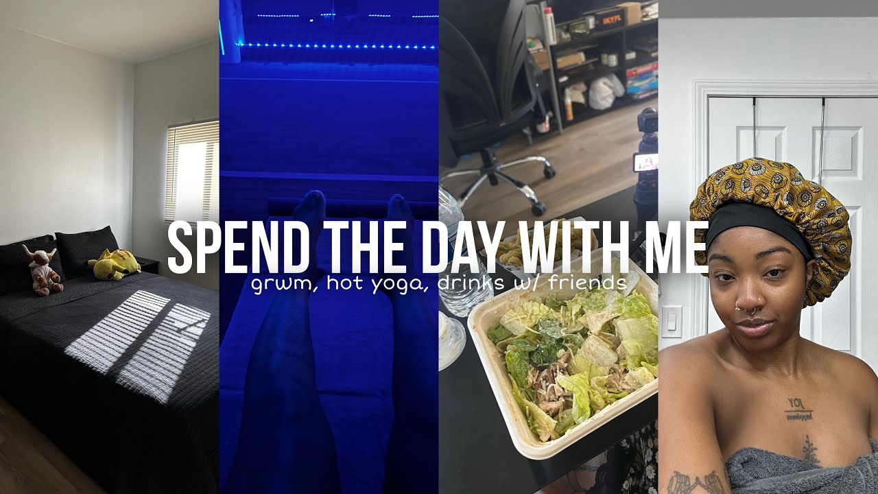 SPEND THE DAY WITH ME | trying hot yoga, 75 hard update, eating healthy