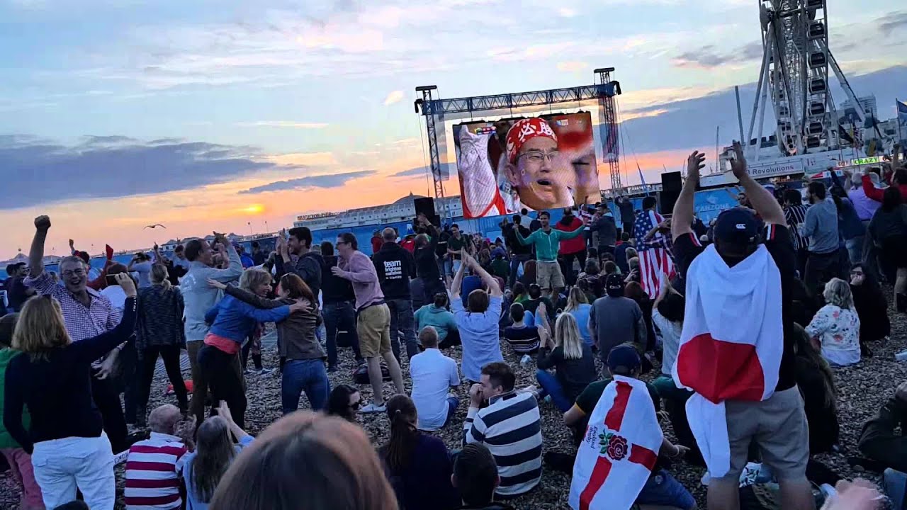 Brighton fan zone Japan vs sa YouTube