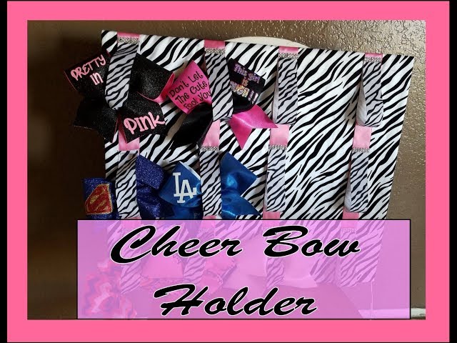 DIY cheer bow holder for your cheer bag! 