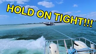 Racing Against the Tide: Rescuing a 36ft Deep Impact Boat Stuck on a Sandbar | 36ft Deep Impact