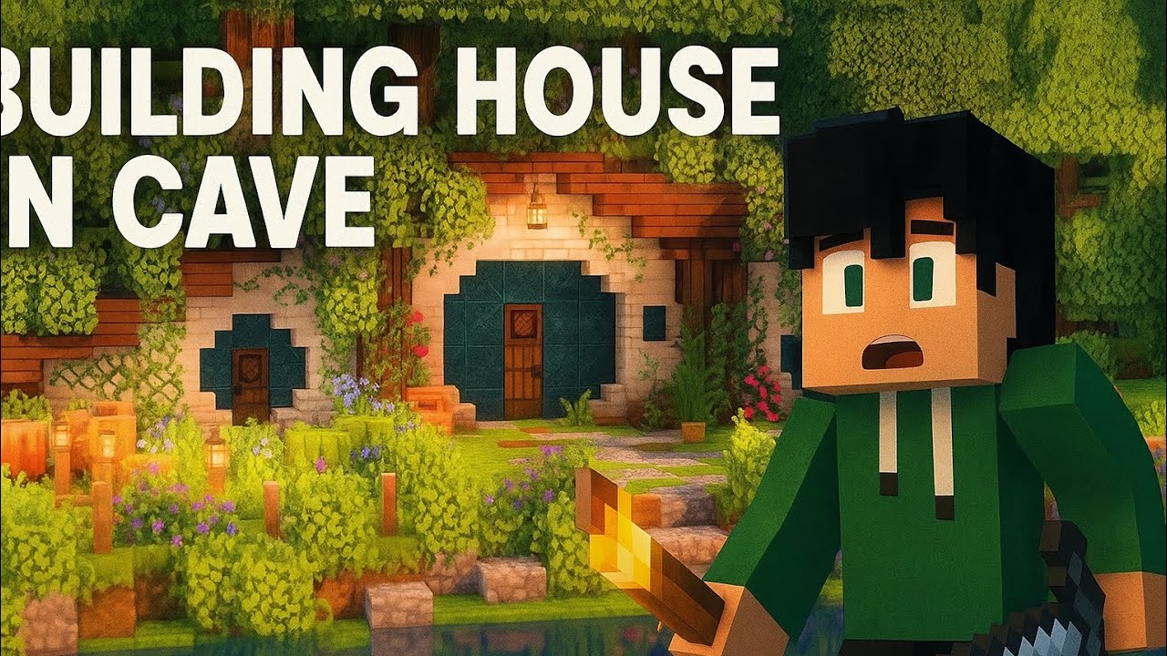 I Survived 100 Day Building a MEGA Cave HOUSE in Minecraft 😱| Insane ...