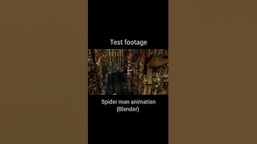 Spider man animation test footage (Blender)