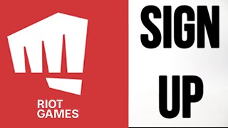 How to sign up for Riot Games | How to create a Riot Account in 2023 | How to sign up for Riot Games
