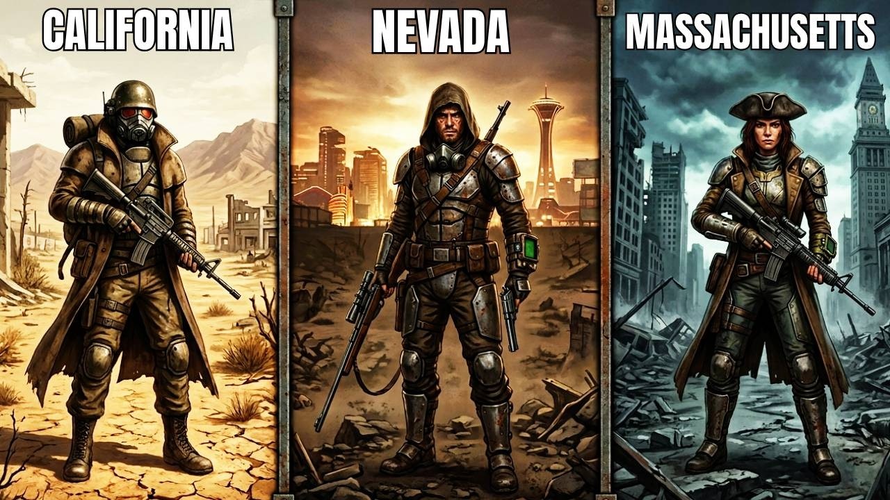 What Happened To EACH U S State In Fallout - YouTube