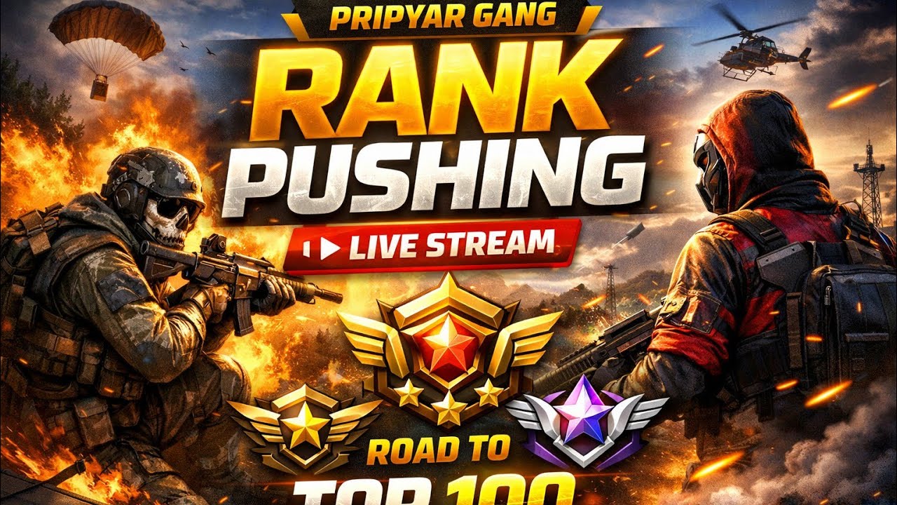 RANK PUSH + CUSTOM ROOMS & GIVE AWAY 💎 | FREE FIRE LIVE