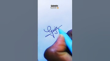 #Gajendra😲#signature #calligraphy #toptre #shortsviral #ytshorts #subscribe #like #comments name