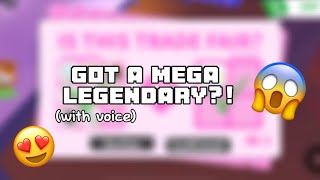 Trading in Adopt Me! With voice  (GOT A MEGA LEGENDARY?! )