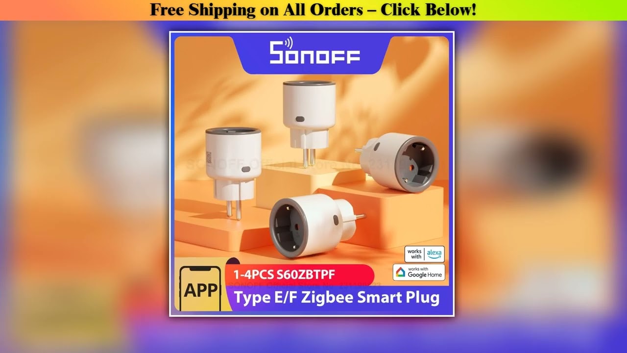 14PCS SONOFF S60ZBTPF EU 16A iPlug Zigbee Smart Plug Smart Home Outlet Socket with Energy