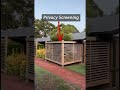 …..Privacy Screening!