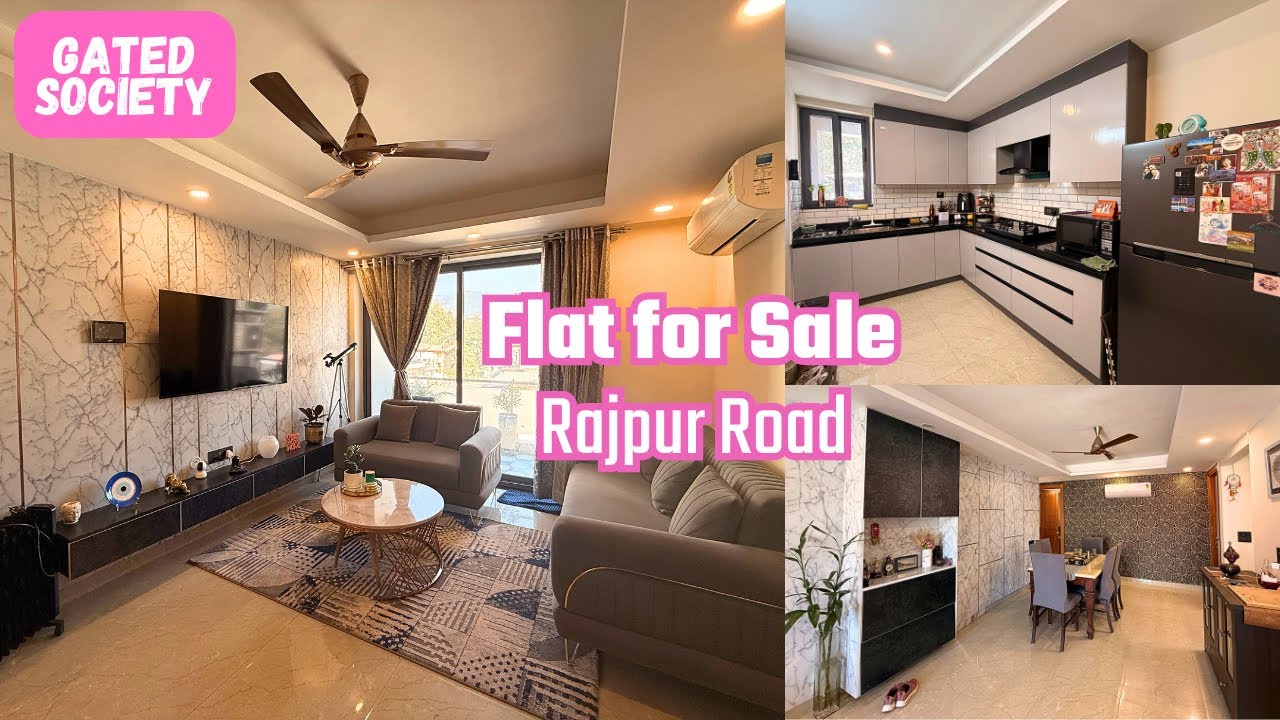 Full furnished 3 BHK Flat for Sale in Dehradun l Rajpur Road l Gated society with club house