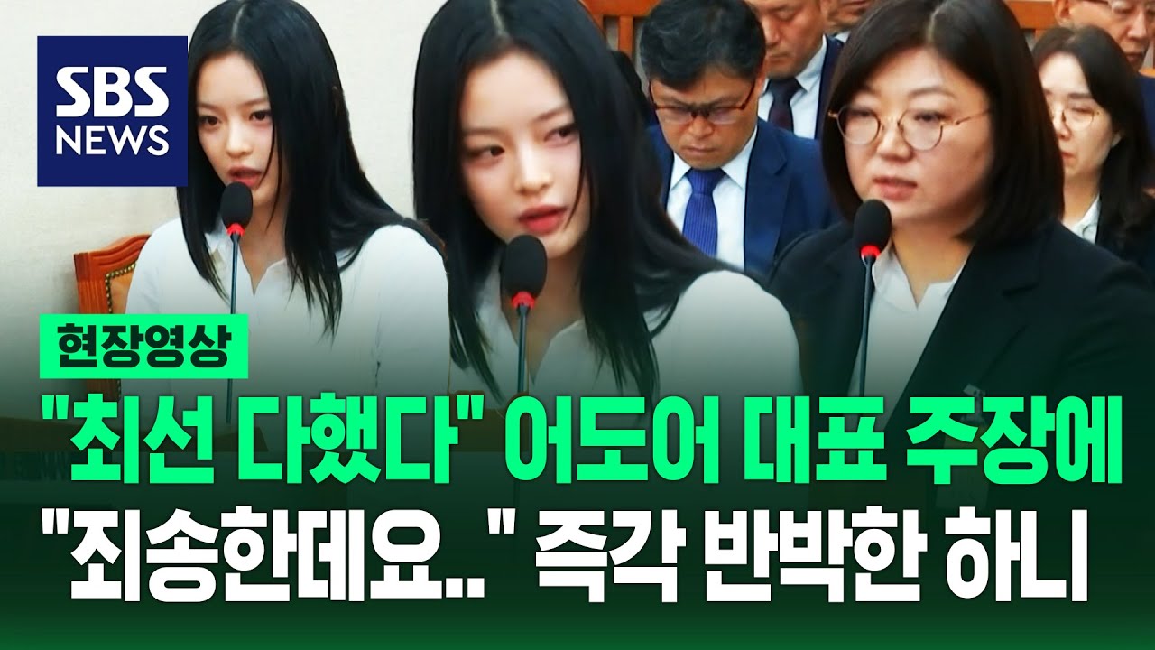 눈 부릅 뜬 뉴진스 하니 