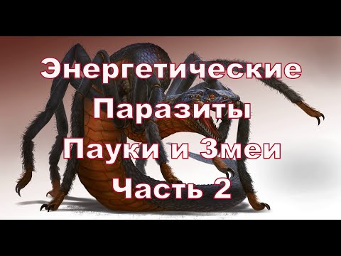 Энергетические  паразиты: Пауки и Змеи. Часть 2