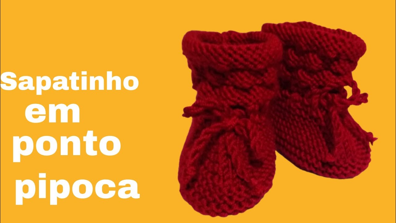 Sapatinho de Bebê em tricô passo a passo
