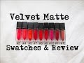 『試色』Maybelline 2015奢漾絲絨唇萃試色 l Velvet Matte Review&Swatches