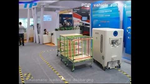 unmanned delivery system AGV logistic system magnetic rail
