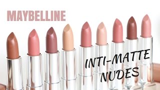 [SWATCH + REVIEW] MAYBELLINE INTI-MATTE NUDES LIPSTICK