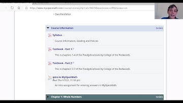 Introduction to MyOpenMath