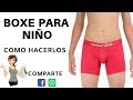 como hacer BOXER PARA NIÑO tutorial de costura