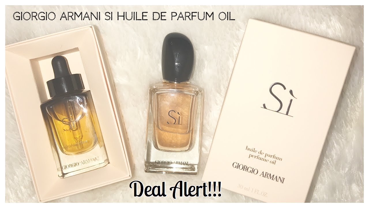 si huile de parfum giorgio armani