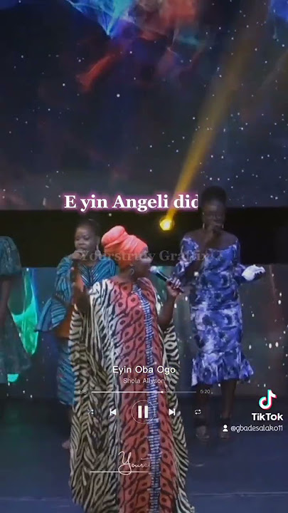 Eyin Oba Ogo Lyrics Video - Shola Allyson