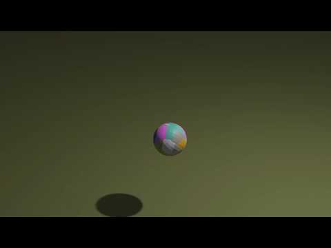Blenderで作ったボールの回転