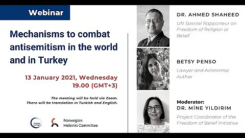 Webinar: “Mechanisms to combat antisemitism in the world and in Turkey”  - 13 January 2021