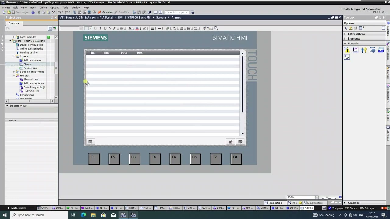 Интерфейс HMI и UDT: объяснение | Один экран для нескольких резервуаров (TIA Portal) Часть 5