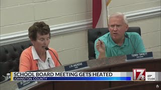 Heated school board meeting in Johnston County