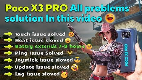POCO X3 PRO PUBG/BGMI ALL PROBLEM SOLUTION IN THIS VIDEO 🤩 | HEAT,TOUCH,LAG,BATTERY,PING SOLUTION 💯|