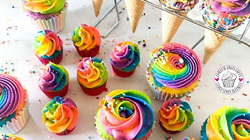 HOW TO MAKE | The PERFECT RAINBOW BUTTERCREAM SWIRL!