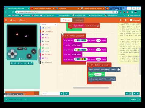 Adding Music to your Arcade Game, MakeCode