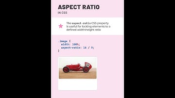 The aspect-ratio property in CSS addresses a long standing problem in CSS - #css #html #python