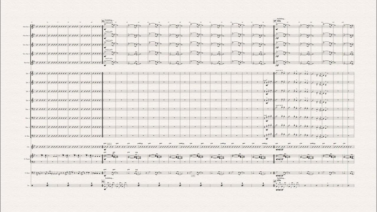 "Atchafalaya" (Snarky Puppy) - big band arrangment (high version) by Ben Pritchard "Atchafalaya" (Snarky Puppy) - big band arrangment (high version) by Ben Pritchard