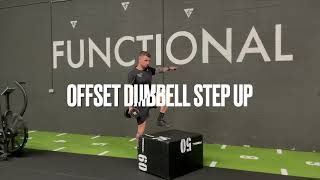 OFFSET DUMBBELL STEP UP