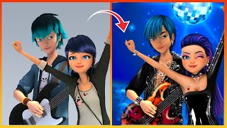 Miraculous: Ladybug And Luka Glow Up Into Rock Band Member - Miraculous Cartoon Transformation