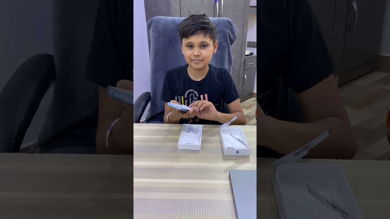 12 Year Boy Unboxing iPhone 14 😂 | Iphone 14 unboxing 