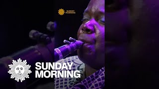 Doreen Ketchens plays Amazing Grace for Ted Koppel