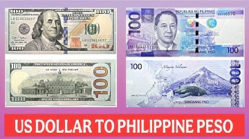 Us Dollar to Philippine Peso Exchange Rate Today / usd to php Today