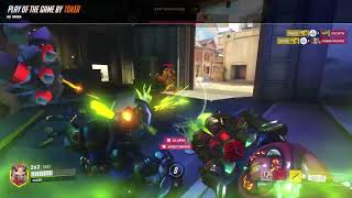 Orisa Double Kill Ult Blockin' the Payload -- [Overwatch 2]