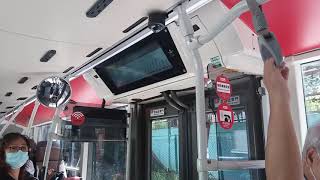 KMB U-260X ATENU1608 VT719 @ 260X Ventura落車門開關門過程及建生邨樂生樓報站
