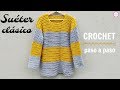 CÓMO TEJER SUÉTER A CROCHET PASO A PASO