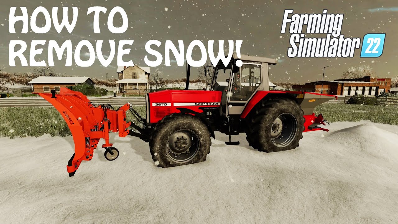 HOW TO REMOVE SNOW in Farming Simulator 2022 SNOW IS FUN FS22 PS4