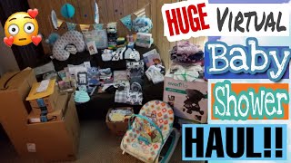 HUGE Virtual Baby Shower Haul!  GIFTS From My Amazing Subscribers!