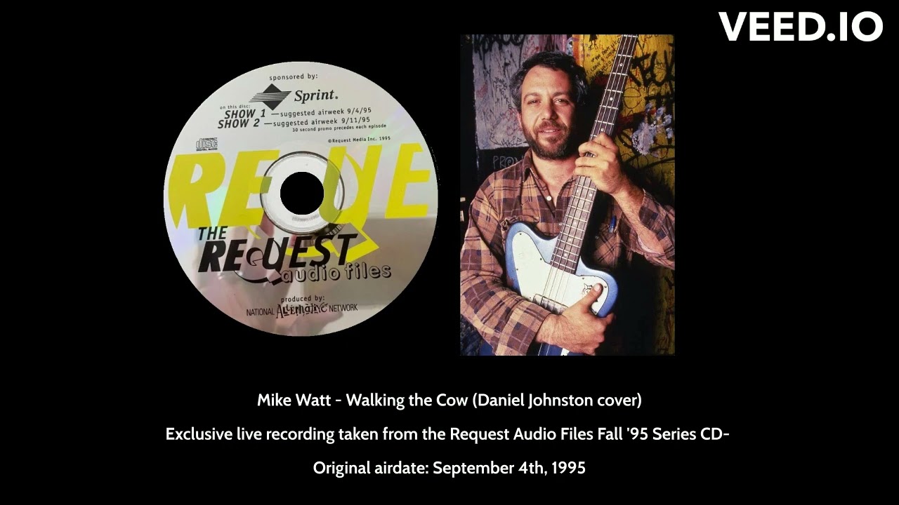 Mike Watt - Walking the Cow (Daniel Johnston cover) (LIVE acoustic cover)