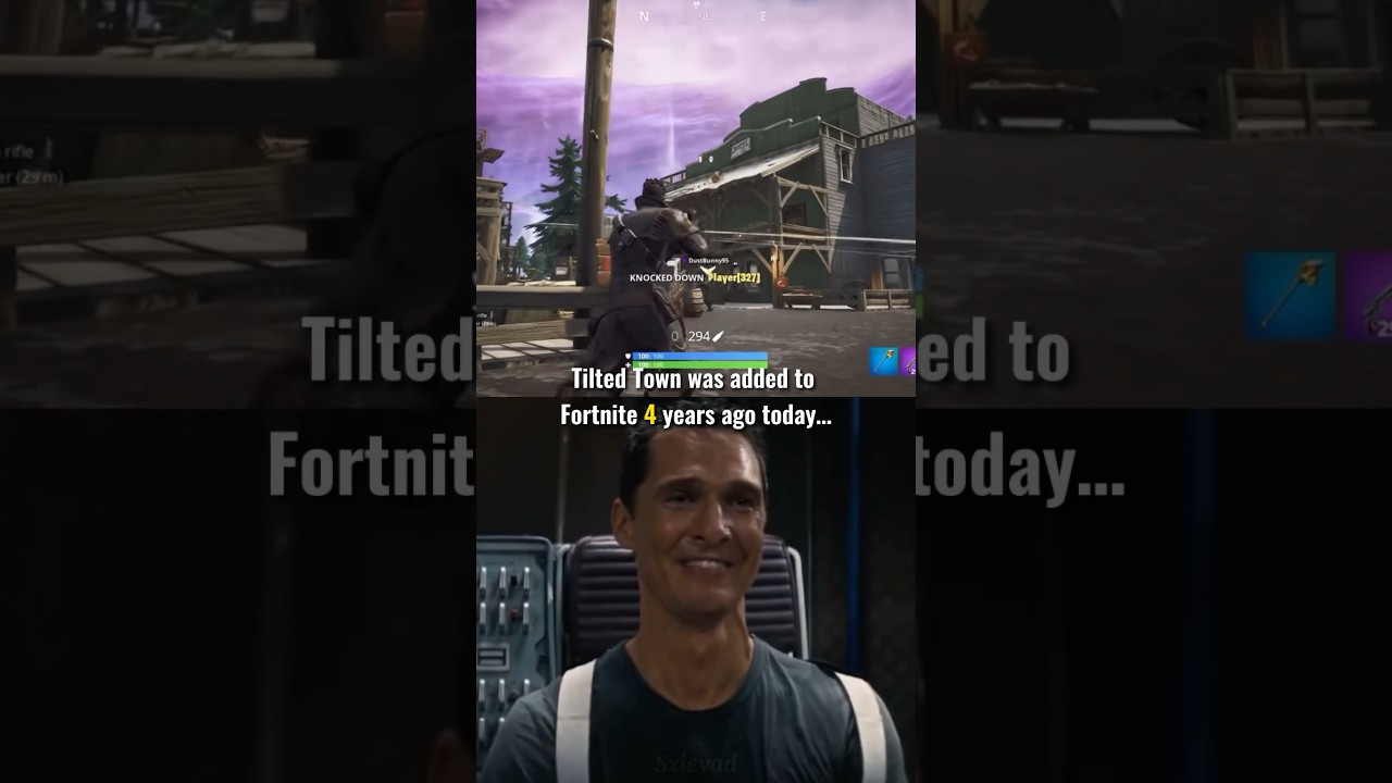 Tilted Town was added to Fortnite 4 years ago today…