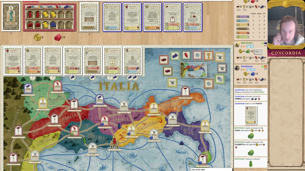 Concordia - Board Game Arena - 3 player