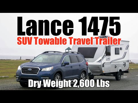 SUV TOWABLE Lance 1475 Travel Trailer Under 3,000 Pounds Dry #LanceTravelTrailers #WesternCampers