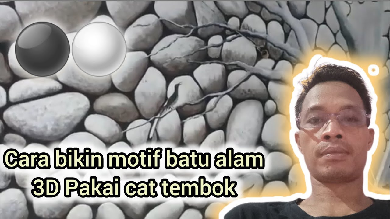 Amazing cara bikin motif  batu  alam  3D pakai cat  tembok  