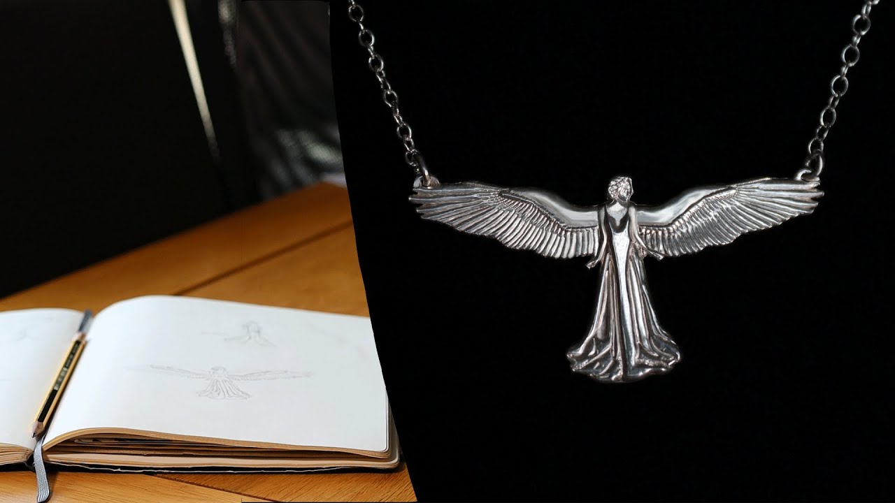 Watch as I design and make this GUARDIAN ANGEL Necklace